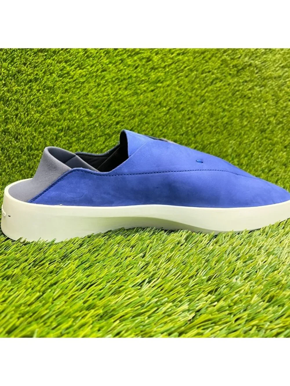 Wolf & Shepherd Cruise Ace Mens Size 11 Blue White Casual Leather Slip On Shoes